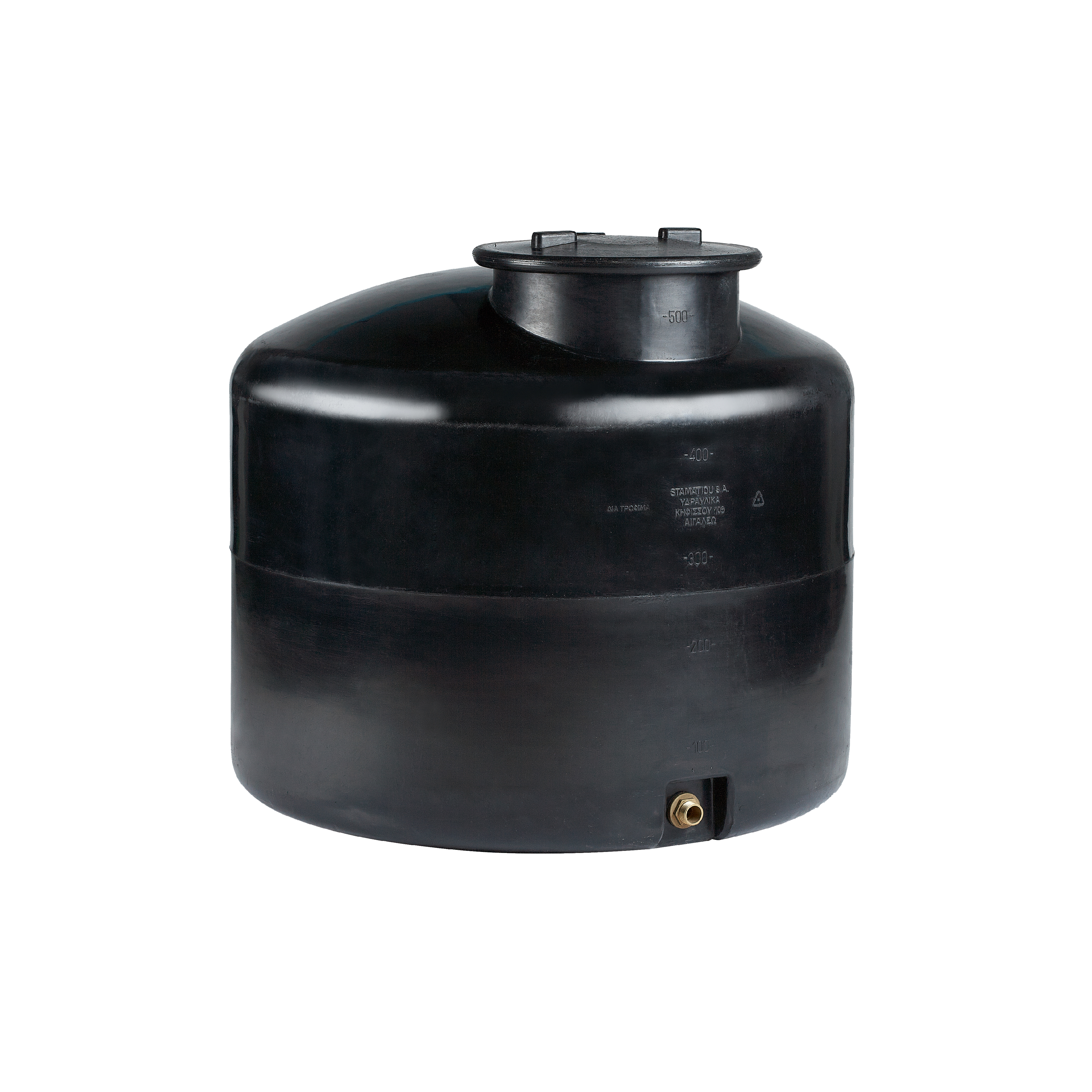 TANK CYLINDRICAL VERTICAL BLACK