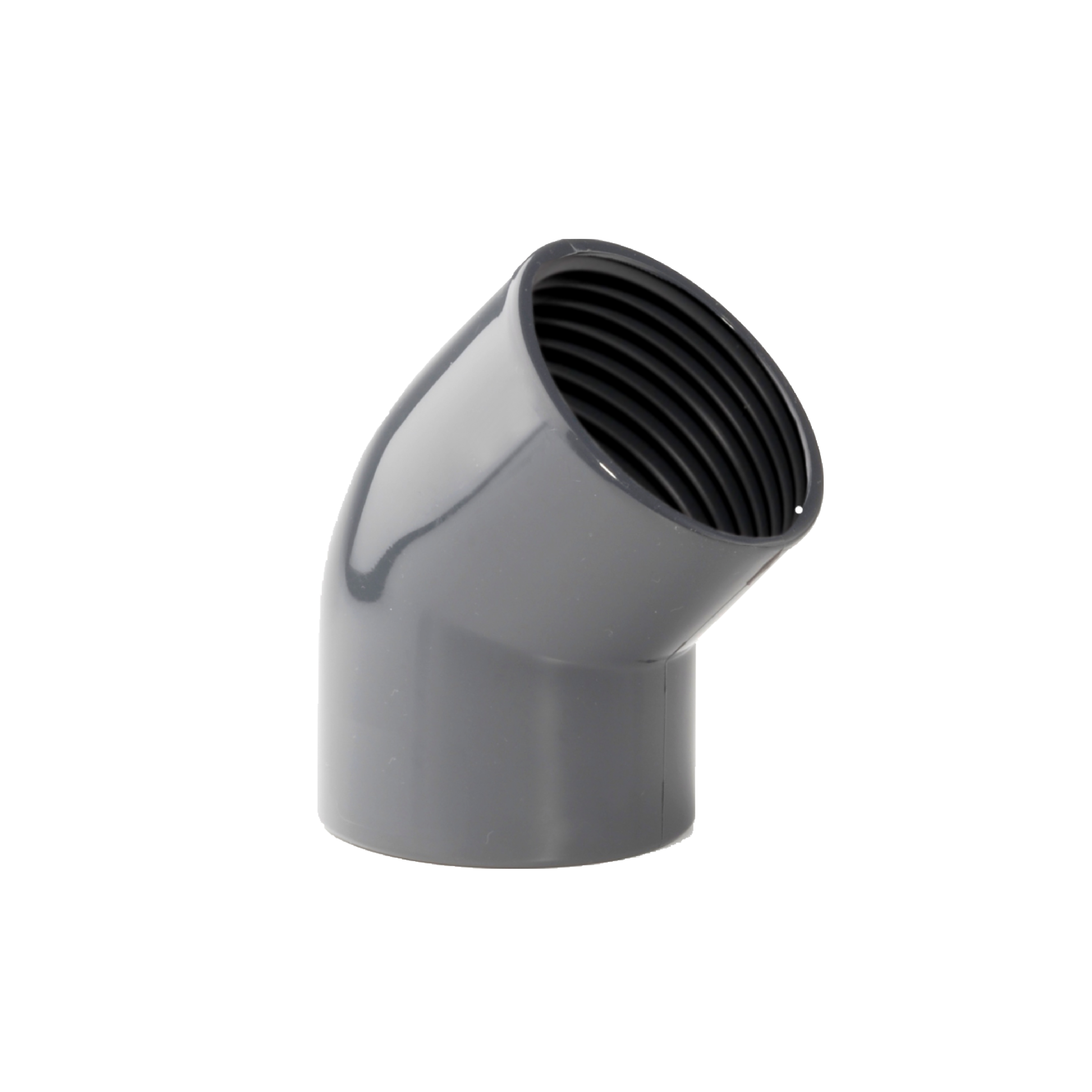 ELBOW 45 THREADED PVC